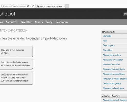 newsletter-import